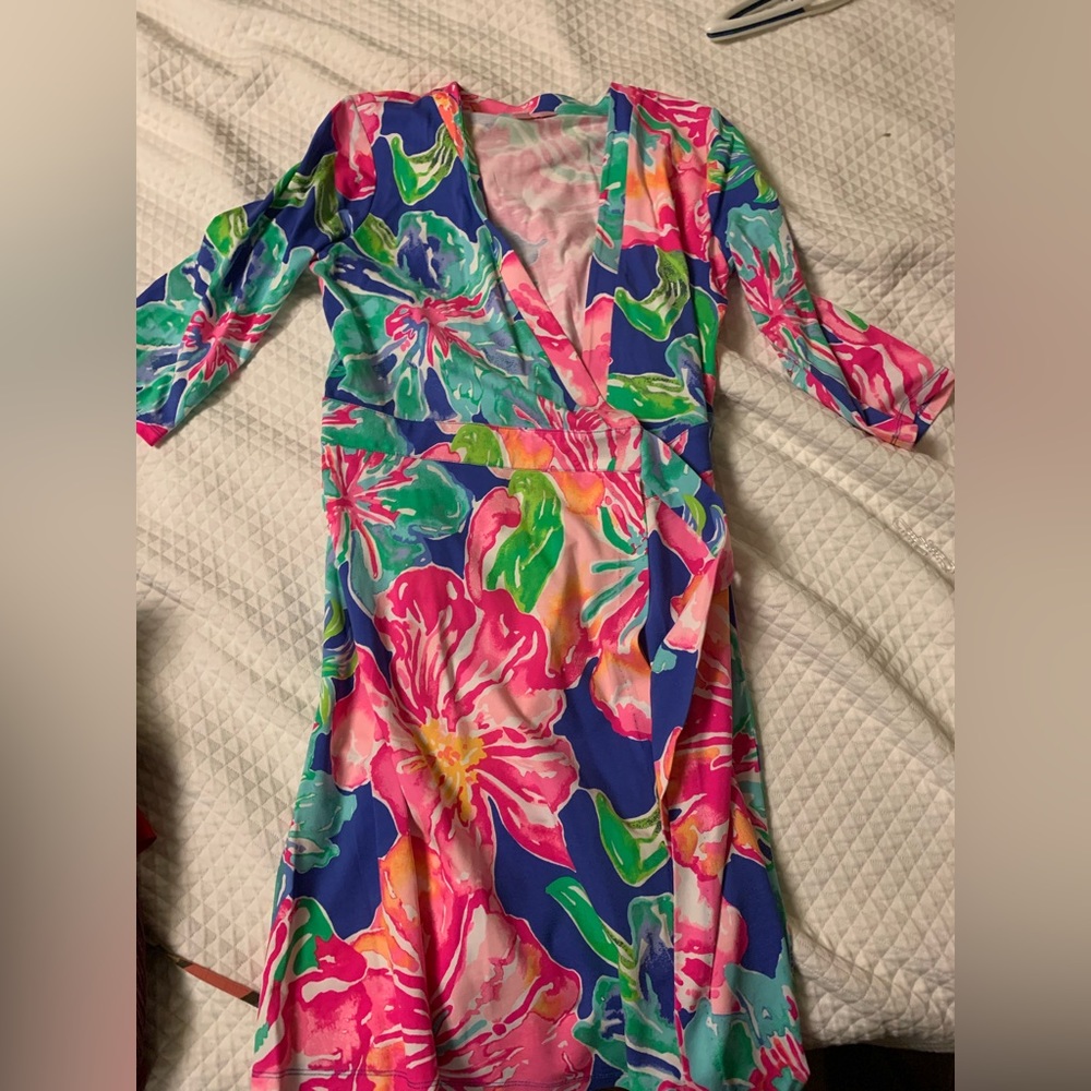 Lilly Pulitzer wrap dress - excellent condition, only worn once or twice